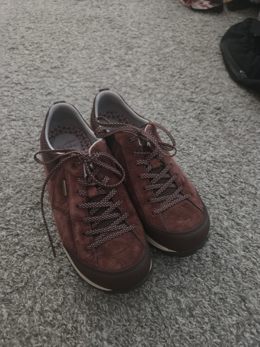Dansko Women's Suede Lace-Up Sneakers in Burgundy